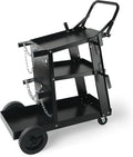 VEVOR 3-Tier Welding Cart – 400 LB Capacity | 360° Swivel Wheels | Tank Storage