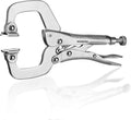WORKPRO 6" Locking C-Clamp with Swivel Pads | Heavy Duty Vise Grip Welding Clamp