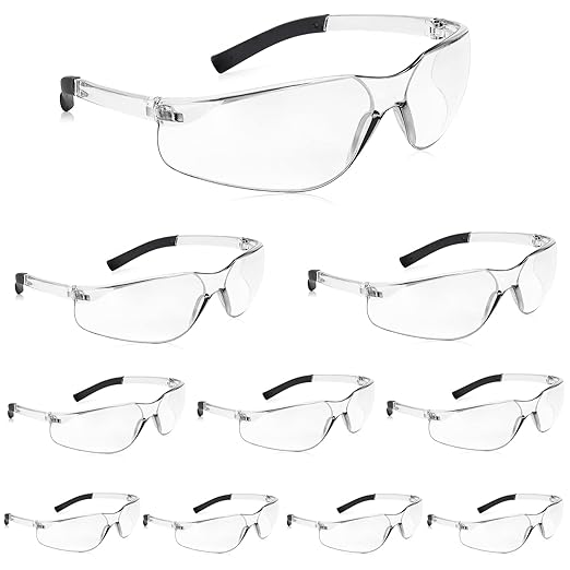 Salfboy Clear Safety Glasses ANSI Z87.1 Scratch Resistant Eye Protection