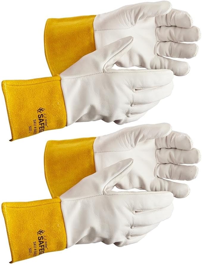 J.J. Keller SAFEGEAR TIG Welding Cowhide Leather Work Gloves (1 Pair)