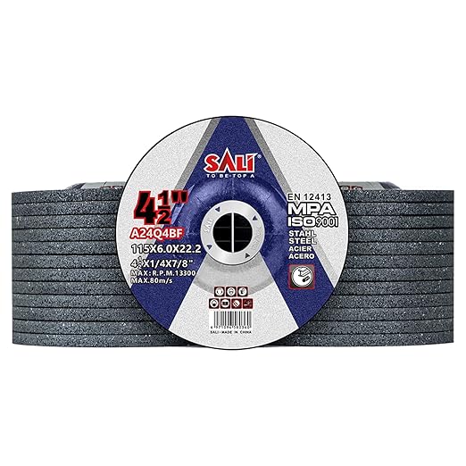 SALI 4-1/2" Aluminum Oxide Grinding Wheel for Metal & Stainless Steel