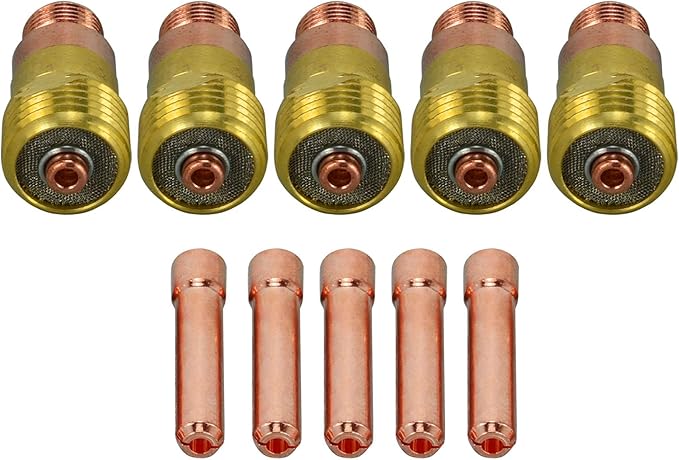 RIVERWELD TIG Stubby Gas Lens & Collet Body Kit 3/32" (2pcs)