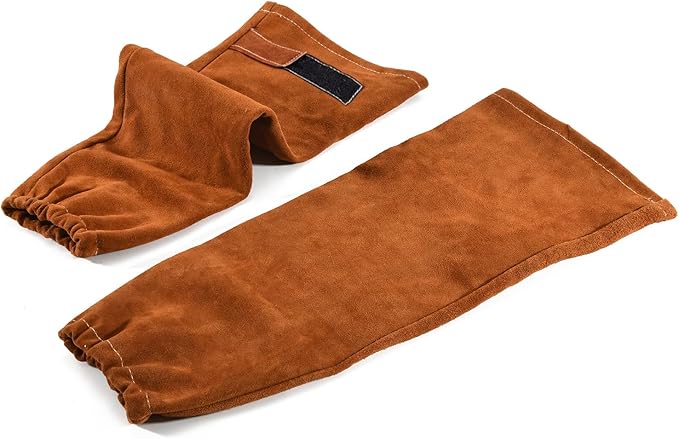 Leather Welding Work Sleeves for Men & Women